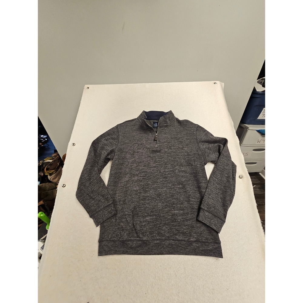 Tailorbyrd Collection Mens Large Gray Heather Quarter Zip Pullover Sweater L